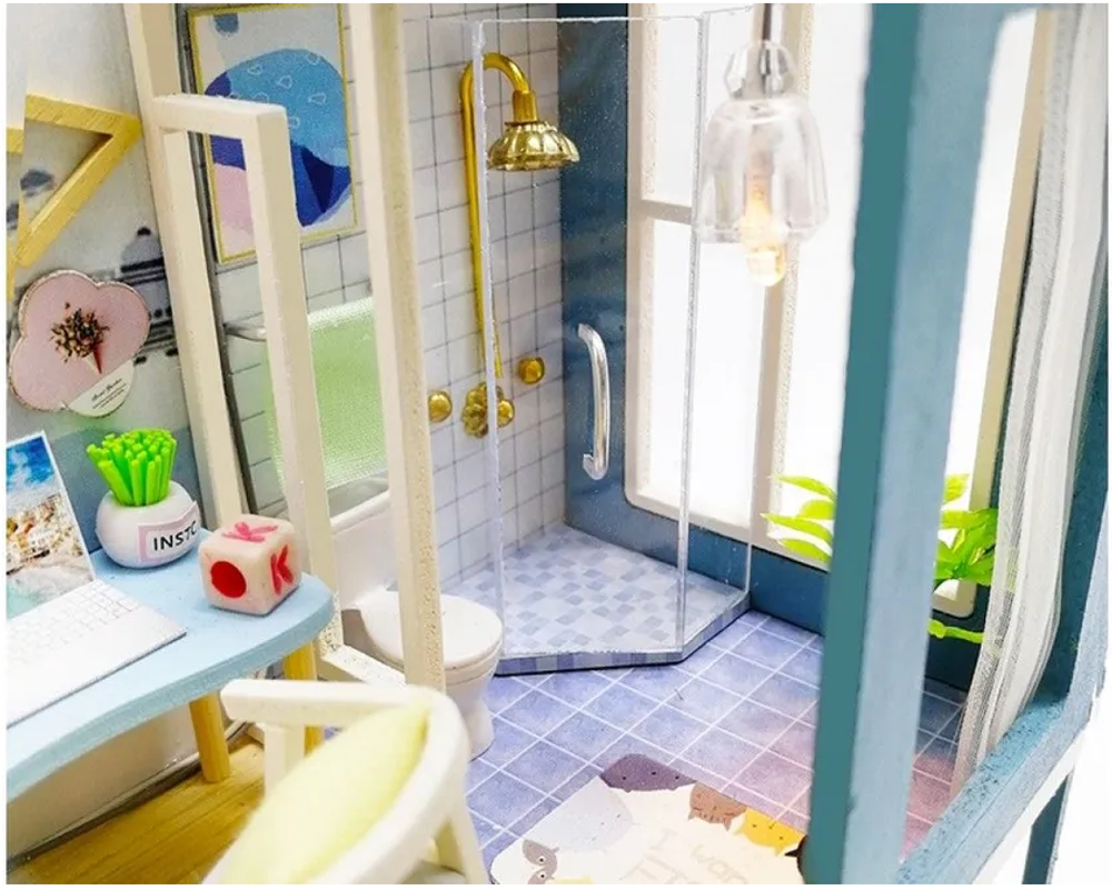 Интерьерный конструктор Hobby Day MiniHouse «Голубая мечта», румбокс 9861001