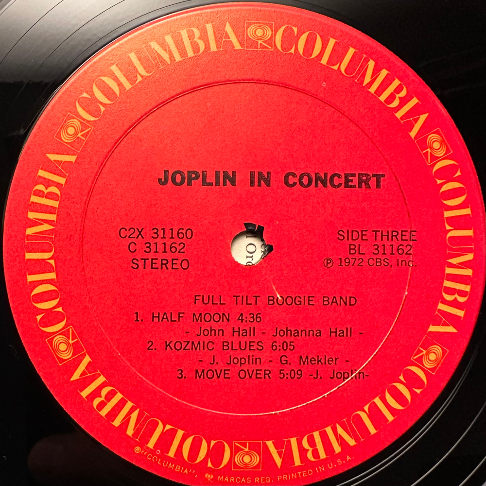 Janis Joplin - In Concert 2LP (США 1972г.)