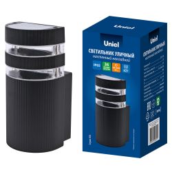 UUL-S15A 60W-E27 IP65 BLACK Светильник уличный. под лампу Е27. Архитектурный накладной. Корпус черный. TM Uniel