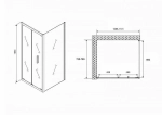 Душевой уголок ABBER Sonnenstrand AG07110-S75 110x75 стекло прозрачное/профиль хром