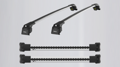 Багажник Turtle Air 2 на крышу для VOLVO XC90 2014- (На интегрированные рейлинги),серебристый, арт.36.TUR.01.15.A2.S