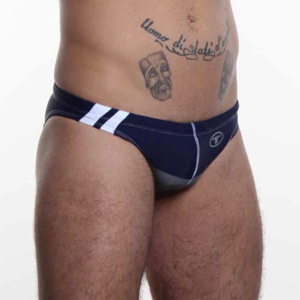 Мужские плавки брифы темно-синие Seobean Dark Blue Beach Season Brief
