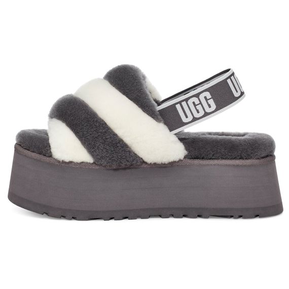 Ugg Disco Stripe Slide 'Gray White'
