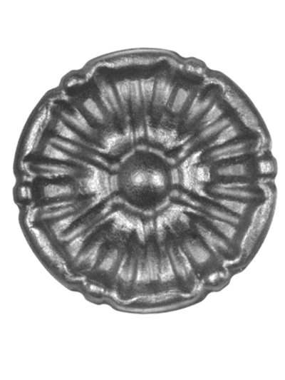Кованая накладка высота 12мм, D50 мм. Вес 0.08 кг.