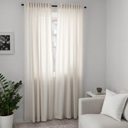 IKEA HANNALILL  (ИКЕА ХАННАЛИЛЛ)  -  Штора, 2 шт, бежевый, 145x250 см