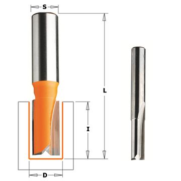 Фреза концевая  пазовая D=25,0 I=20,0 S=8,0 L=50,0 CMT 911.250.11