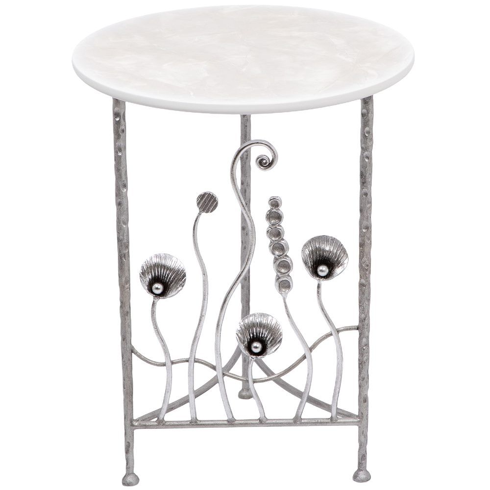 Столик декоративный Блюм Бьянко Античное Серебро