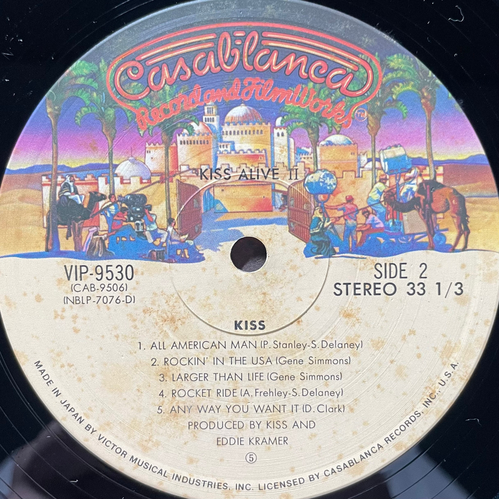 Kiss ‎– Alive II 2LP (Япония 1977г.)