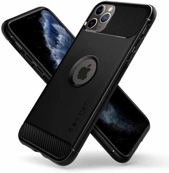 Прочный чехол SPIGEN для iPhone 11 Pro - Rugged Armor - Matte Black