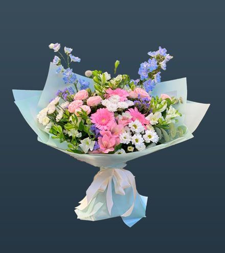 Авторский букет Небесный взгляд