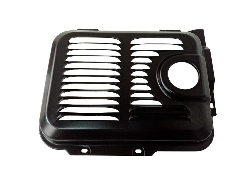 Кожух глушителя (половина с выхлоп.отверстием) генератора Loncin LC13000S (LC196FD)/180960155-0001