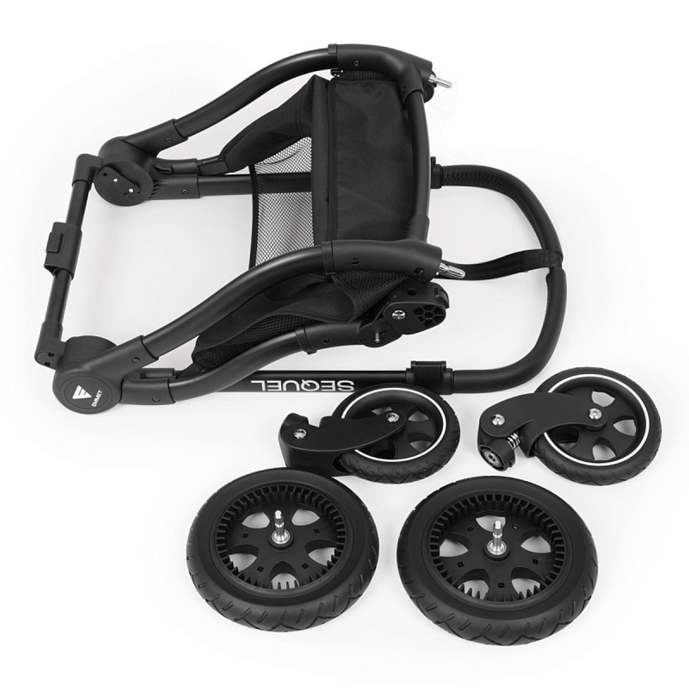 Детская прогулочная коляска Emmet Sequel SQL-01 Чёрный / (Black)