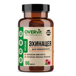 БАД Эхинацея OVERvit, 60 капсул