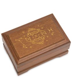 GAEM Art JW-12/10 Шкатулка деревянная «Знак Зодиака - Рыбы»