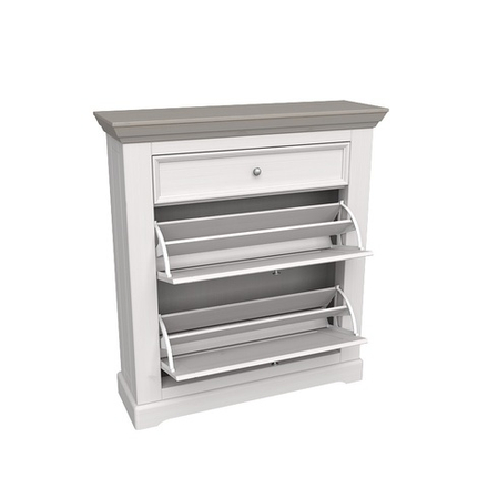 Тумба для обуви «Форест» белый воск/антрацит