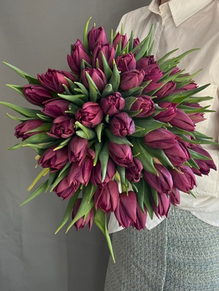 Тюльпаны пионовидные 51 шт