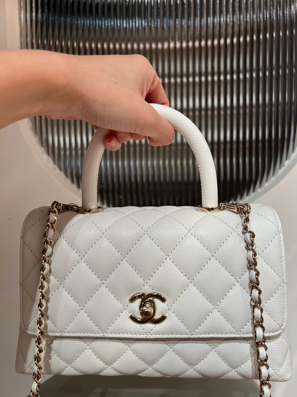 Chanel Flap Bag With Top Handle