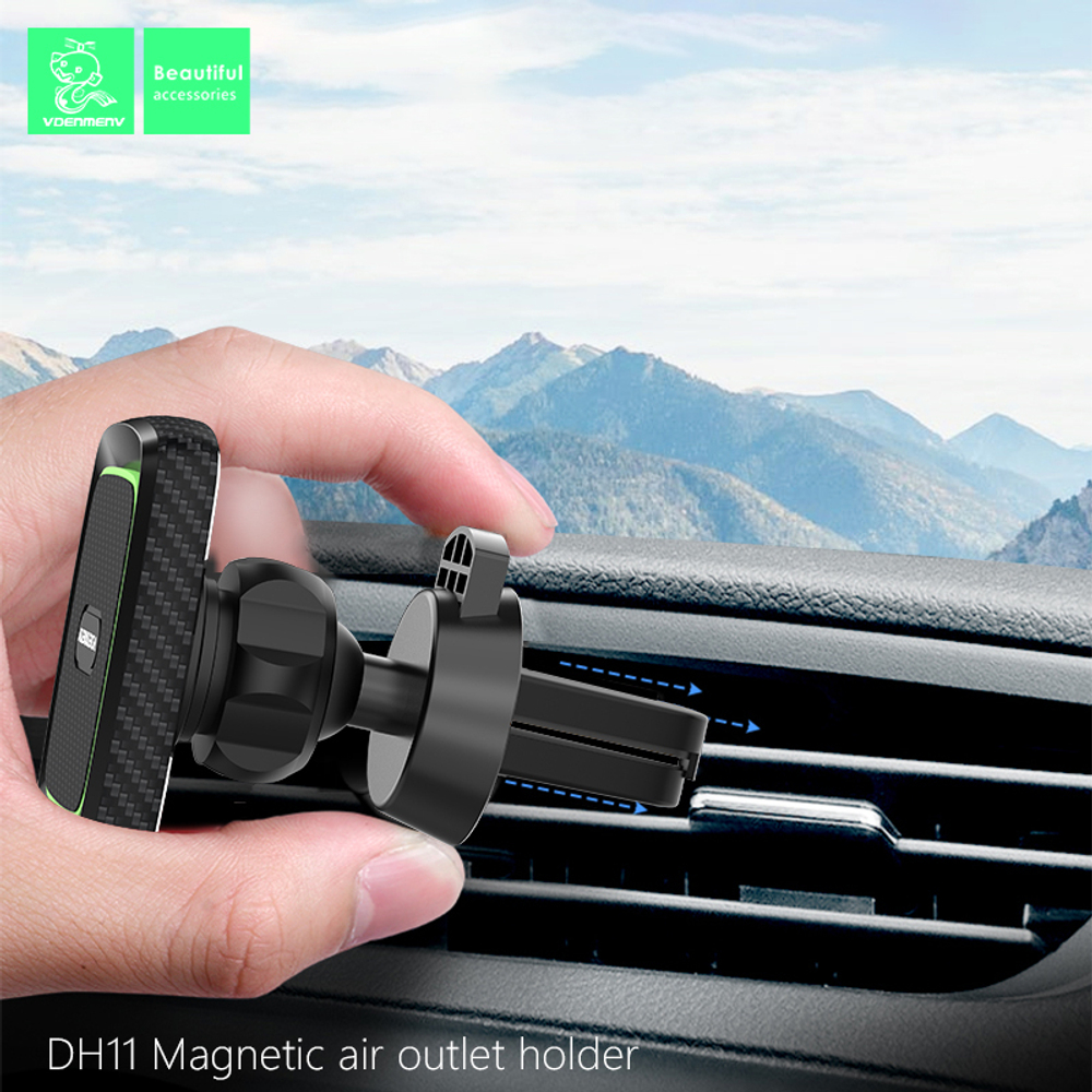 Автомобильный держатель для телефона DENMEN DH11 Magnetic