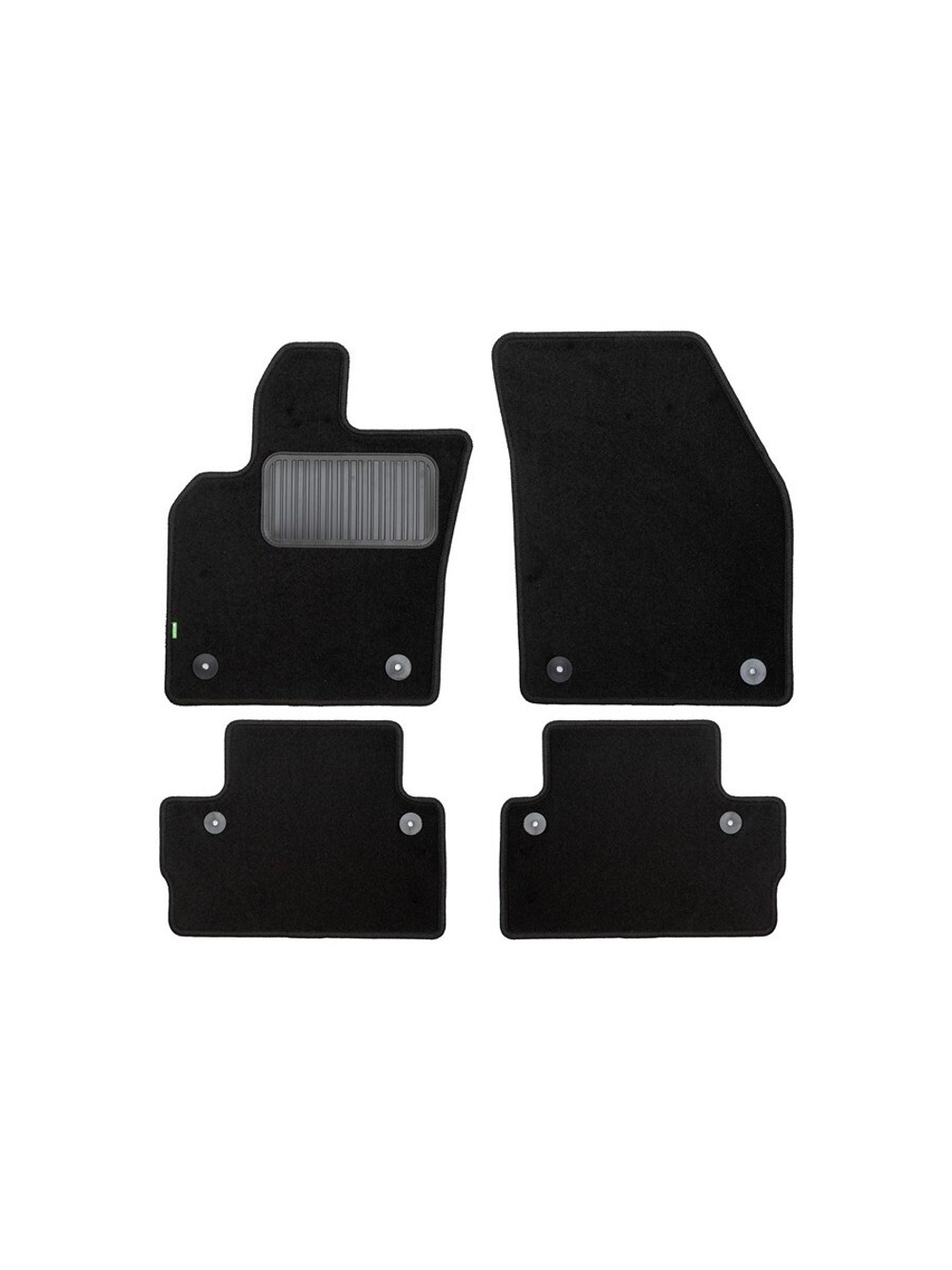 Коврики в салон для VOLVO C30 АКПП 2006-2010, 2010-2013, хэтчбек, 4 шт. (текстиль) KLEVER02500601210KH