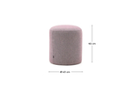 Пуф Kaeli фиолетовый со съемным чехлом Ø43 см