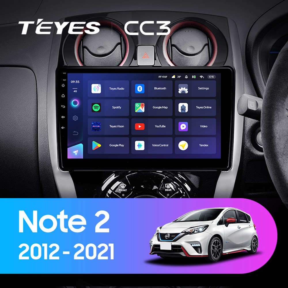 Teyes CC3 10" для Nissan Note 2012-2021