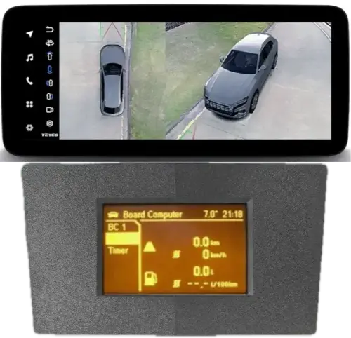 Магнитола для Opel Astra H (перенос БК вниз, серая) - Teyes LUX ONE 360 монитор 12.3" 2K QLED на Android 10, Быстрая, CarPlay, 4G SIM-слот, 4 камеры в комплекте