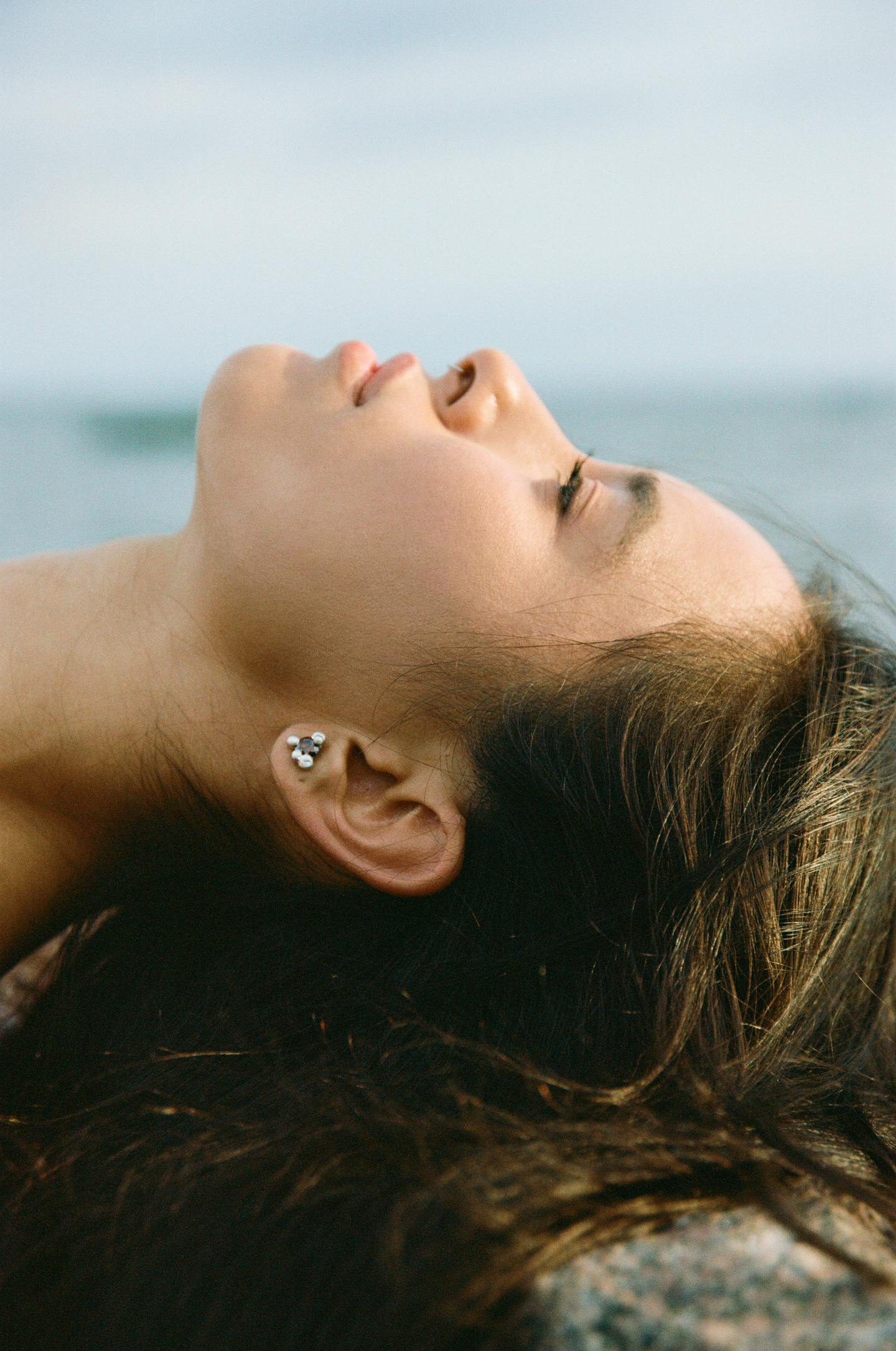 Моносерьга Первый элемент с фианитом