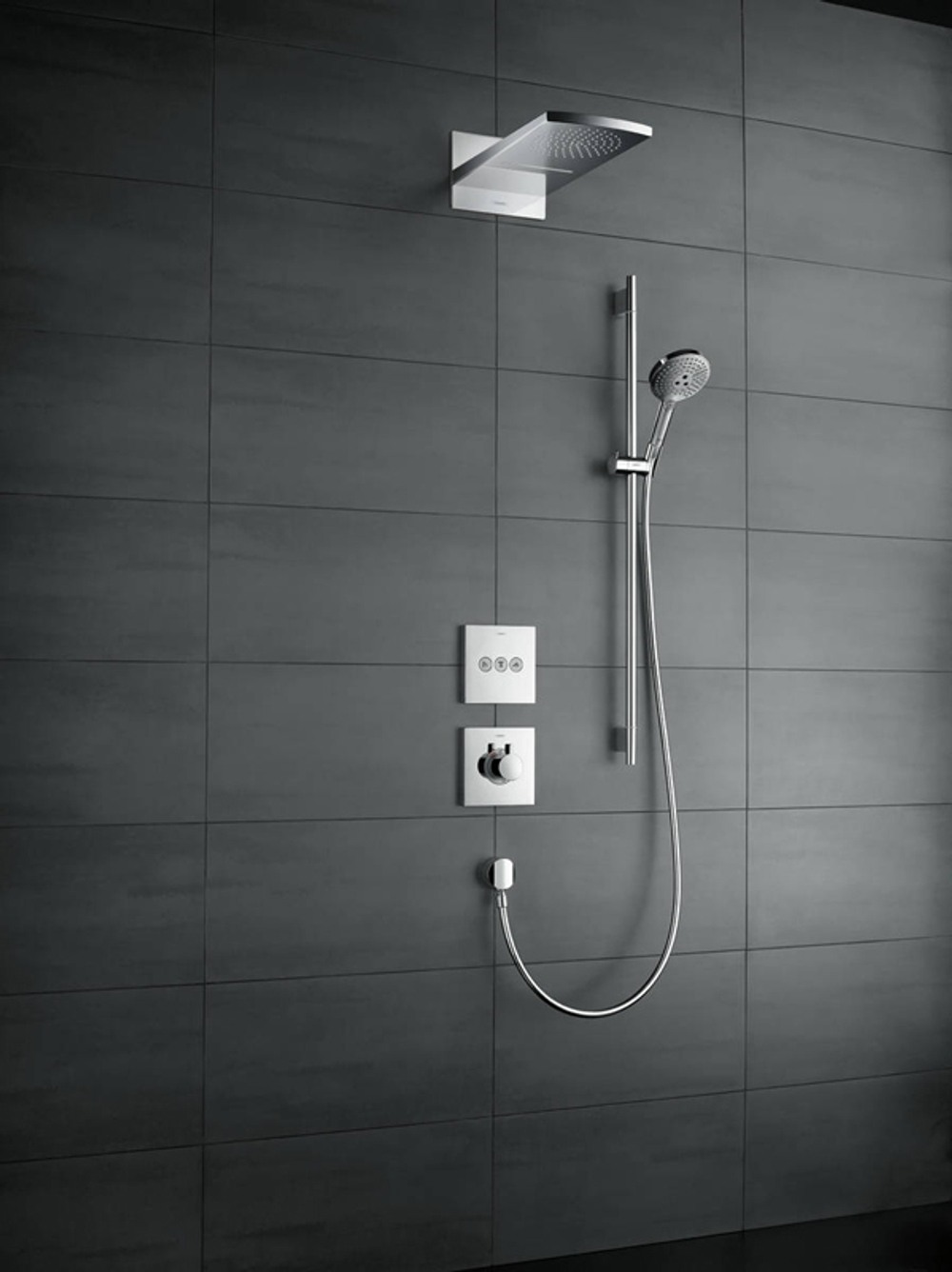 Верхний душ Hansgrohe Rainfall 180 Air белый/хром 28433400