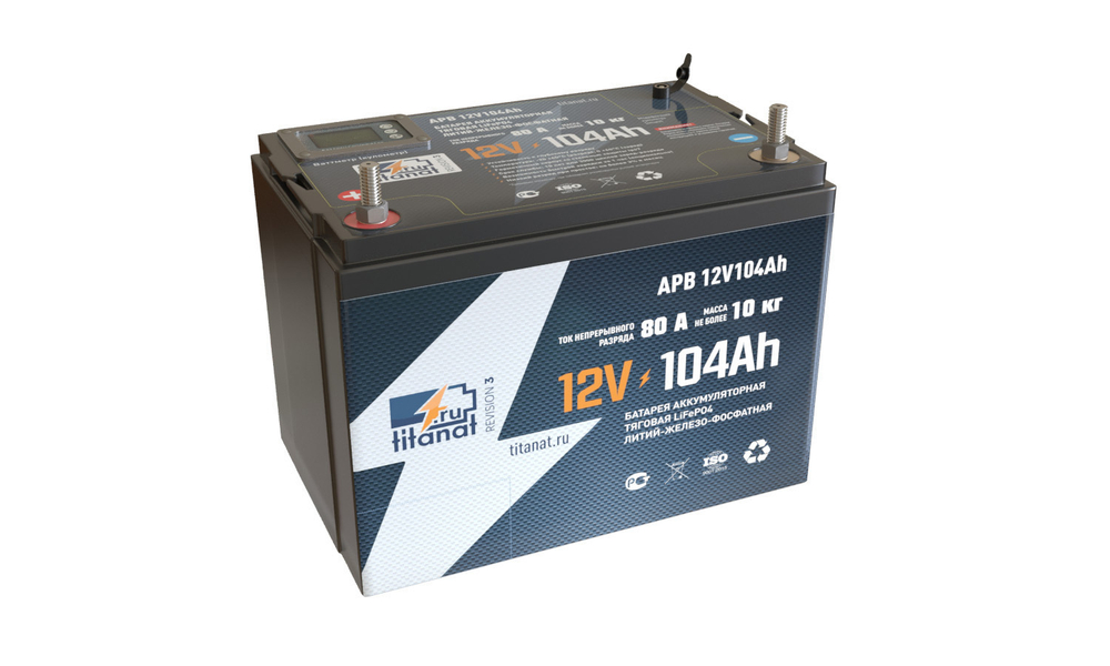 АКБ Titanat LiFePO4 APB 12V104 TK 15 100A