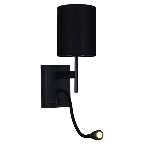 86210-9.2-001KT LED3W+E14 BK светильник настенный