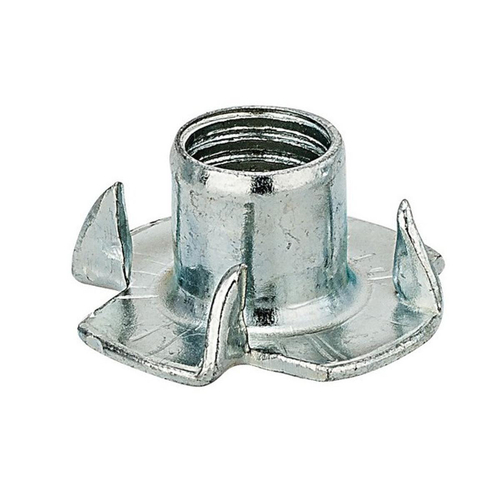 ГАЙКА МЕБЕЛЬНАЯ ЗАБИВНАЯ М 5 (БЕЛЫЙ ЦИНК 10 ШТ)