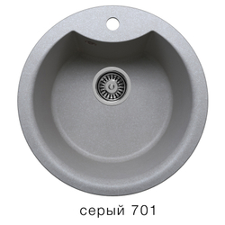 Кухонная мойка Tolero R-108E 510мм Серый №701