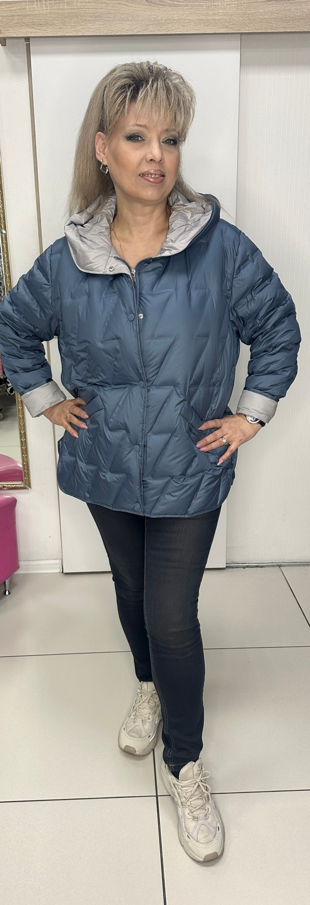 Весенне-осенняя курточка в джинсовом цвете