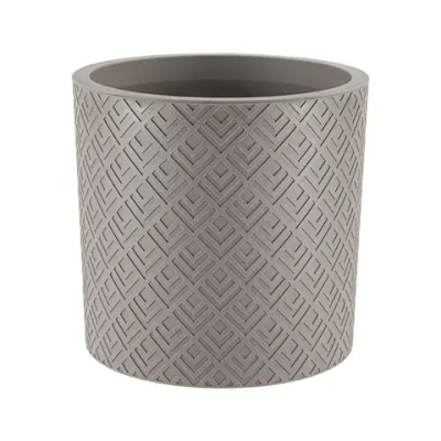 Кашпо ЭТНА D280мм 9,5л с вставкой французcкий серый (комплект 6 шт)