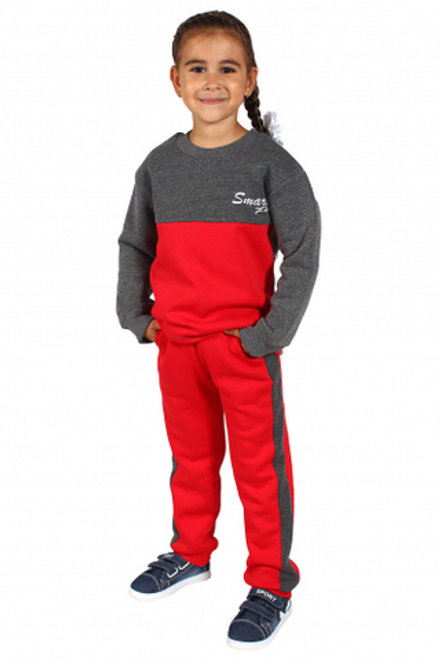 Л2641-5974 красный+антрацит костюм детский Basia.