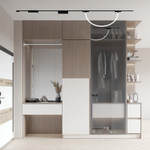 DK5357-BK Светильник для трека Air, серия Ray 4000 со светодиодом, ?22*L1000MM, 48V DC, 12W, RA?90, 360°, 4000K, IP20, черный, алюминий