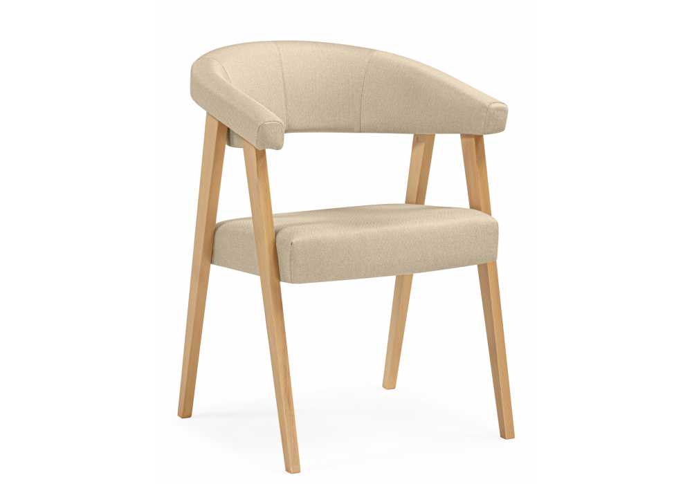 Стул деревянный Woodville Невада 2 натуральное дерево, ткань 135