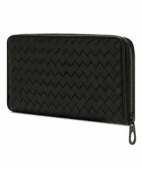 Кожаное портмоне Bottega Veneta черный