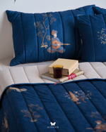 Комплект стеганного покрывала и 3 наволочек Soufiyan Chang Va ood Navy Hermodr 130220323 Иран