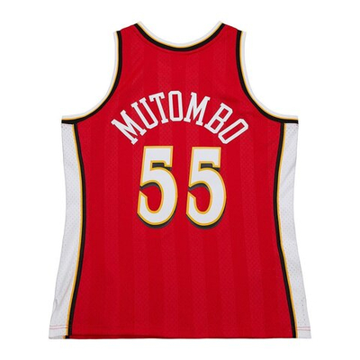 Баскетбольная джерси Mitchell&Ness NBA Hardwood Classics Swingman Jersey 1999/00 Atlanta Hawks Dikembe Mutombo Red