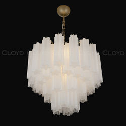 Люстра Cloyd ANNO-C C7 / Ø58 см - латунь светл. - белое матовое стекло (арт.11649)