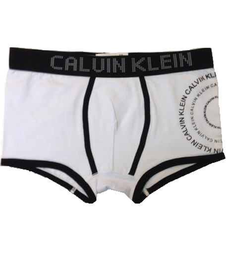 Мужские трусы боксеры белые Calvin Klein White Pixel Boxer