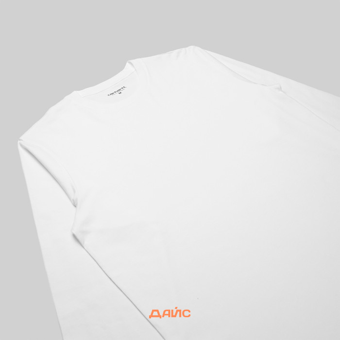 Лонгслив мужской Carhartt WIP Base артикул:I026265_white - купить в магазине Дайс