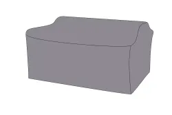 Защитный чехол на диван Капучино, двухместный 171×89×80 см, цвет серый