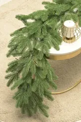 Хвойная гирлянда Парижанка 270*30 см., Литая хвоя+ПВХ, ЕлкиТорг (23044)