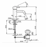 Смеситель для раковины Cisal LESS NEW LN00051040