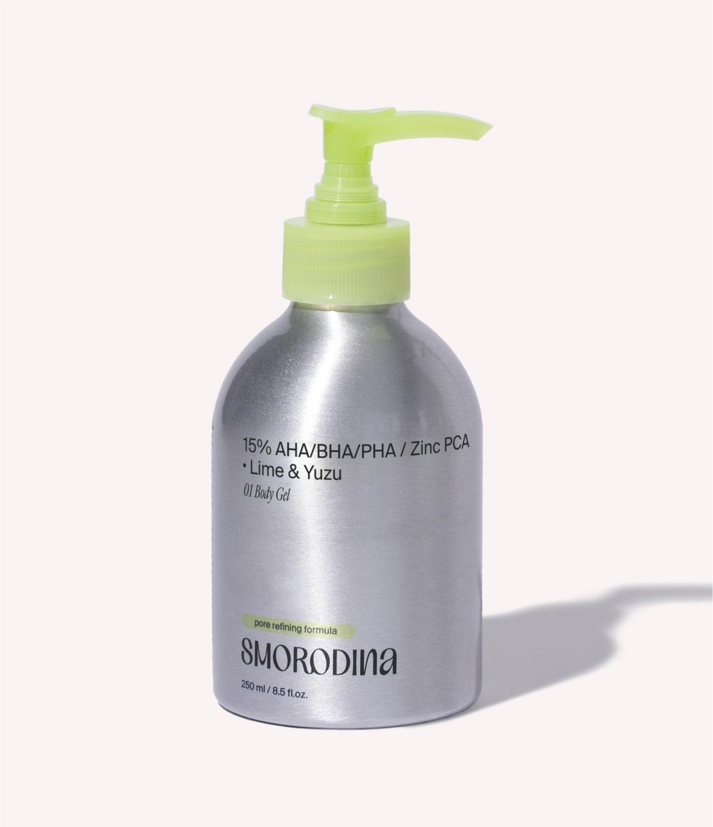 Гель для душа с кислотами и цинком 250 ml (Smorodina)