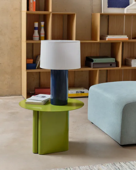 Журнальный столик Arvin Ø55x38 см, зеленый металл