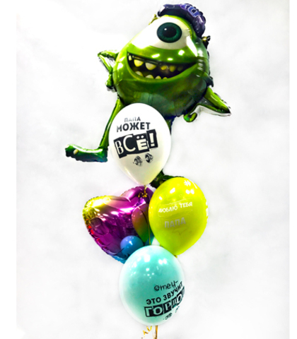 Букет из 5 шаров - "Майк"