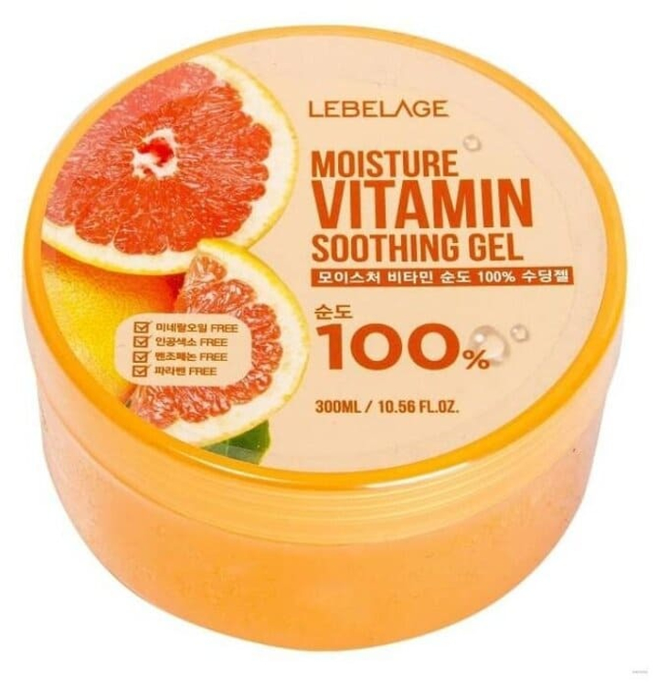 Гель для лица и тела Lebelage Vitamin Увлажняющий успокаивающий с витаминами 300 мл